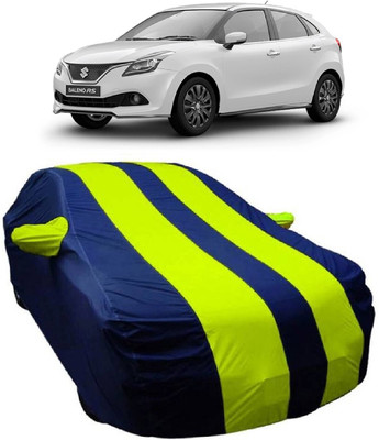 MoTRoX Car Cover For Maruti Suzuki Baleno (With Mirror Pockets)(Blue, Green)