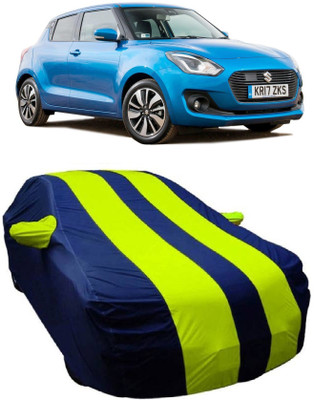 MoTRoX Car Cover For Maruti Suzuki Swift (With Mirror Pockets)(Blue, Green)