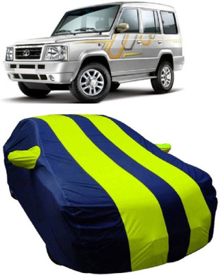 MoTRoX Car Cover For Tata Sumo Victa (With Mirror Pockets)(Blue, Green)