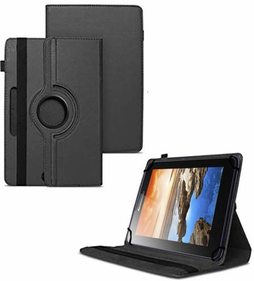 TGK Flip Cover for Lenovo A7-50 Tablet 7 inch / 360 Degree Rotating Universal Case With Three Camera Hole(Black, Cases with Holder)