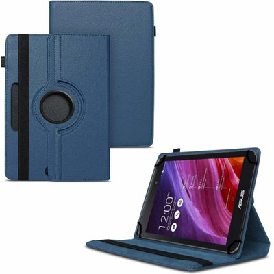 TGK Flip Cover for Asus Fonepad 7 2014 FE170CG Tablet 7"/ 360 Degree Rotating Universal Case With Three Camera Hole(Blue, Cases with Holder)