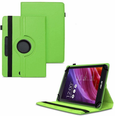 TGK Flip Cover for Asus Fonepad 7 2014 FE170CG Tablet 7"/ 360 Degree Rotating Universal Case With Three Camera Hole(Green, Cases with Holder)
