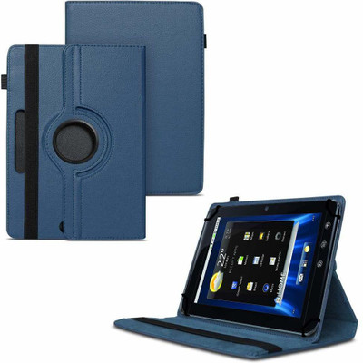 TGK Flip Cover for Dell Streak 7 4G Android Tablet 7"/ 360 Degree Rotating Universal Case With Three Camera Hole(Blue, Cases with Holder)