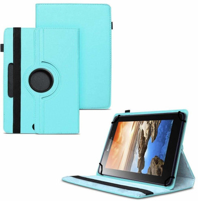TGK Flip Cover for Lenovo A7-50 Tablet 7 inch / 360 Degree Rotating Universal Case With Three Camera Hole(Blue, Cases with Holder)