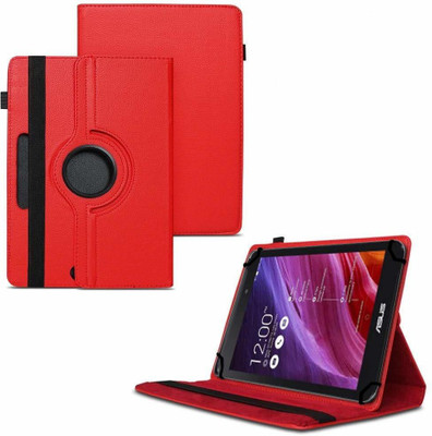 TGK Flip Cover for Asus Fonepad 7 2014 FE170CG Tablet 7"/ 360 Degree Rotating Universal Case With Three Camera Hole(Red, Cases with Holder)