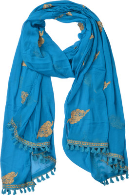 WHITEHEAVEN Chiffon Embroidered Women Dupatta