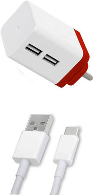 DAKRON Wall Charger Accessory Combo for Samsung Galaxy S9 Plus(White)