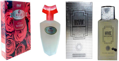 OMSR Rose and Perfume 100ML Each (Pack of 2) Eau de Parfum  -  200 ml(For Men & Women)