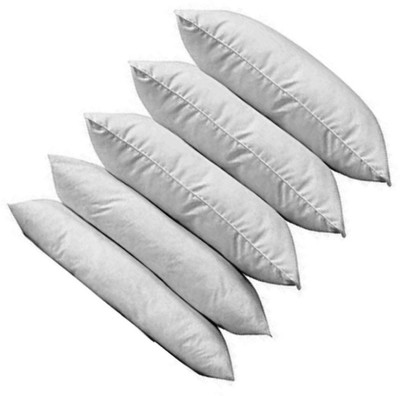 Changers Polyester Fibre Abstract Sleeping Pillow Pack of 5(White)