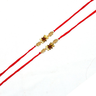 Bhavya Sale Designer NR55 Mauli Thread Rakhi  Set(Designer Rakhi Set of 2 for beloved brother)