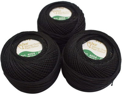 ANCHOR Black` Thread(10 m Pack of5)