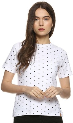 CAMPUS SUTRA Casual Regular Sleeve Printed Women White Top