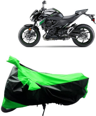 MMSSTAR Waterproof Two Wheeler Cover for Kawasaki(Z800, Green, Black)