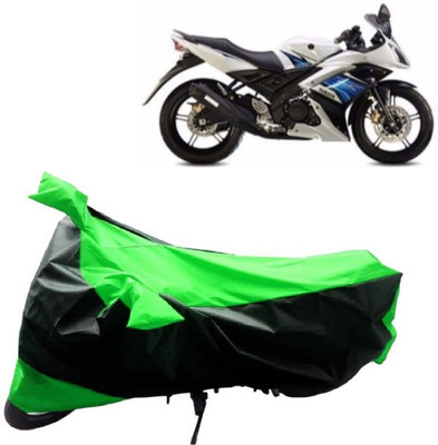 MMSSTAR Waterproof Two Wheeler Cover for Yamaha(YZF R15 S, Green, Black)