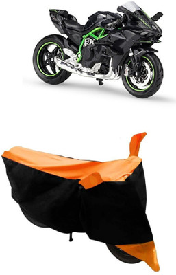MoTRoX Two Wheeler Cover for Kawasaki(Ninja, Orange)