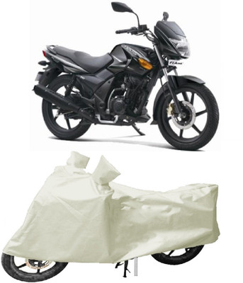 MoTRoX Two Wheeler Cover for Royal Enfield(Bullet 350, White)