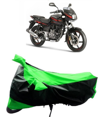 BIKECOVER Two Wheeler Cover for Bajaj(DTS-i, Green, Black)