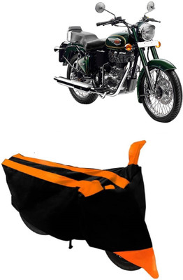MoTRoX Two Wheeler Cover for Royal Enfield(Bullet 500, Orange)