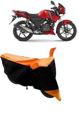 MoTRoX Two Wheeler Cover for TVS(Apache RTR 160, Orange)
