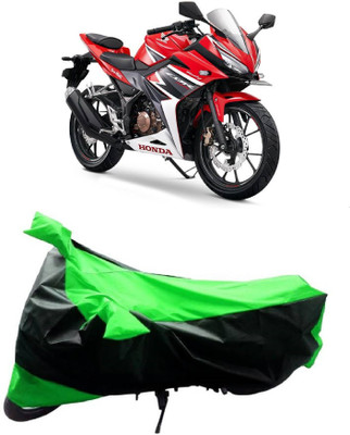 MMSSTAR Waterproof Two Wheeler Cover for Honda(CBR 150R, Green, Black)