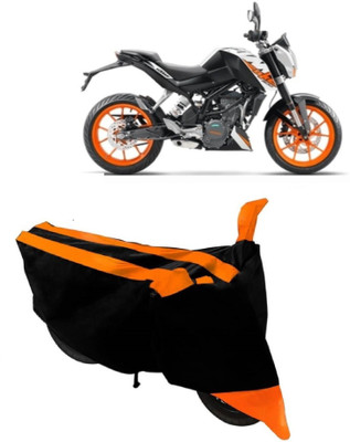 MoTRoX Two Wheeler Cover for KTM(Duke 200, Orange)