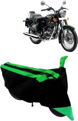 MoTRoX Two Wheeler Cover for Royal Enfield(Bullet 500, Green)
