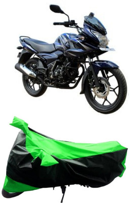 MMSSTAR Waterproof Two Wheeler Cover for Bajaj(Discover, Green, Black)