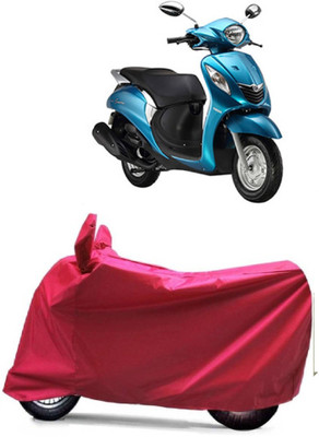 MoTRoX Two Wheeler Cover for Yamaha(Fascino, Red)