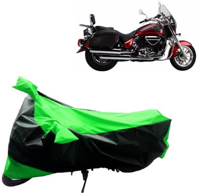 MoTRoX Two Wheeler Cover for Hyosung(ST7, Green, Black)