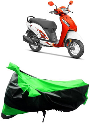 MoTRoX Two Wheeler Cover for Honda(Activa i, Green, Black)