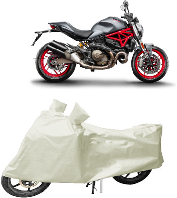 MoTRoX Two Wheeler Cover for Suzuki(Hayate, White)