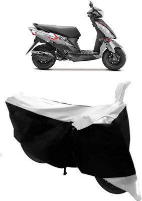 BIKECOVER Two Wheeler Cover for Suzuki(Let's, White)