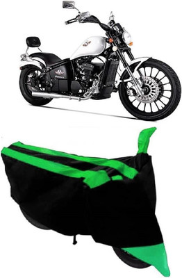 MoTRoX Two Wheeler Cover for Royal Enfield(Bobber 350, Green)