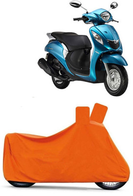 MoTRoX Two Wheeler Cover for Yamaha(Fascino, Orange)