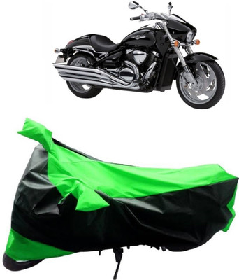MoTRoX Two Wheeler Cover for Suzuki(Intruder, Green, Black)