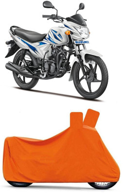 MoTRoX Two Wheeler Cover for Suzuki(Hayate, Orange)