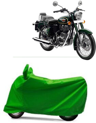 MoTRoX Two Wheeler Cover for Royal Enfield(Bullet 500, Green)