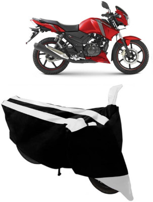 MoTRoX Two Wheeler Cover for TVS(Apache RTR 160, White)