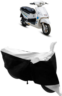 MoTRoX Two Wheeler Cover for Hero(Electric, White)