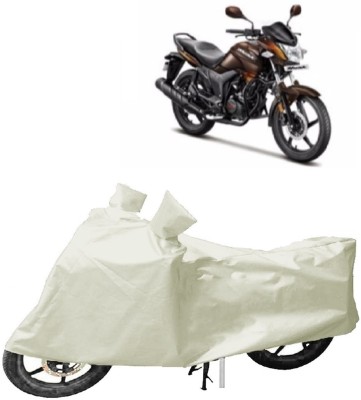 MoTRoX Two Wheeler Cover for Hero(HF Dawn, White)