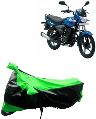 MMSSTAR Waterproof Two Wheeler Cover for Bajaj(Platina 100 DTS-i, Green, Black)