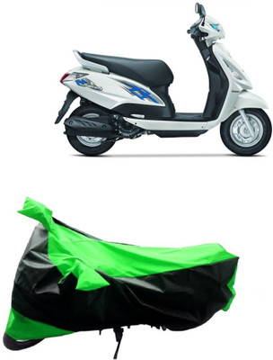 MMSSTAR Waterproof Two Wheeler Cover for Suzuki(Swish, Green, Black)
