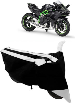 MoTRoX Two Wheeler Cover for Kawasaki(Ninja, White)