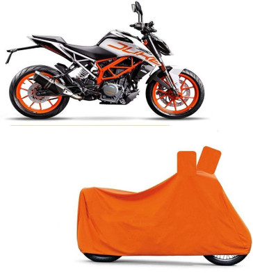 MoTRoX Two Wheeler Cover for KTM(Duke 390, Orange)