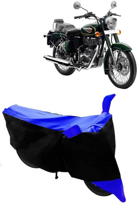 V Creation Two Wheeler Cover for Royal Enfield(Bullet 500, Blue)