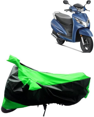 MoTRoX Two Wheeler Cover for Honda(Activa, Green, Black)