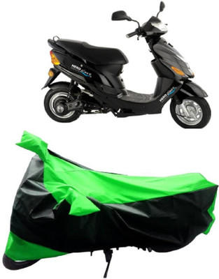 MoTRoX Two Wheeler Cover for Hero(Electric Zippy, Green, Black)