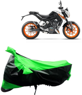 MoTRoX Two Wheeler Cover for KTM(Duke 200, Green, Black)