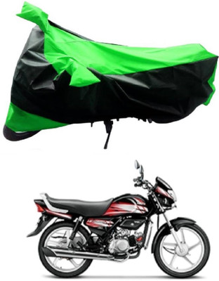 MMSSTAR Waterproof Two Wheeler Cover for Hero(HF, Green, Black)