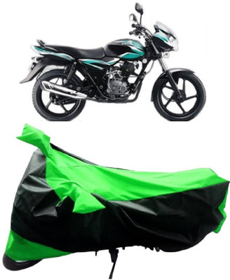 MMSSTAR Waterproof Two Wheeler Cover for Bajaj(Discover 100 DTS-i, Green, Black)